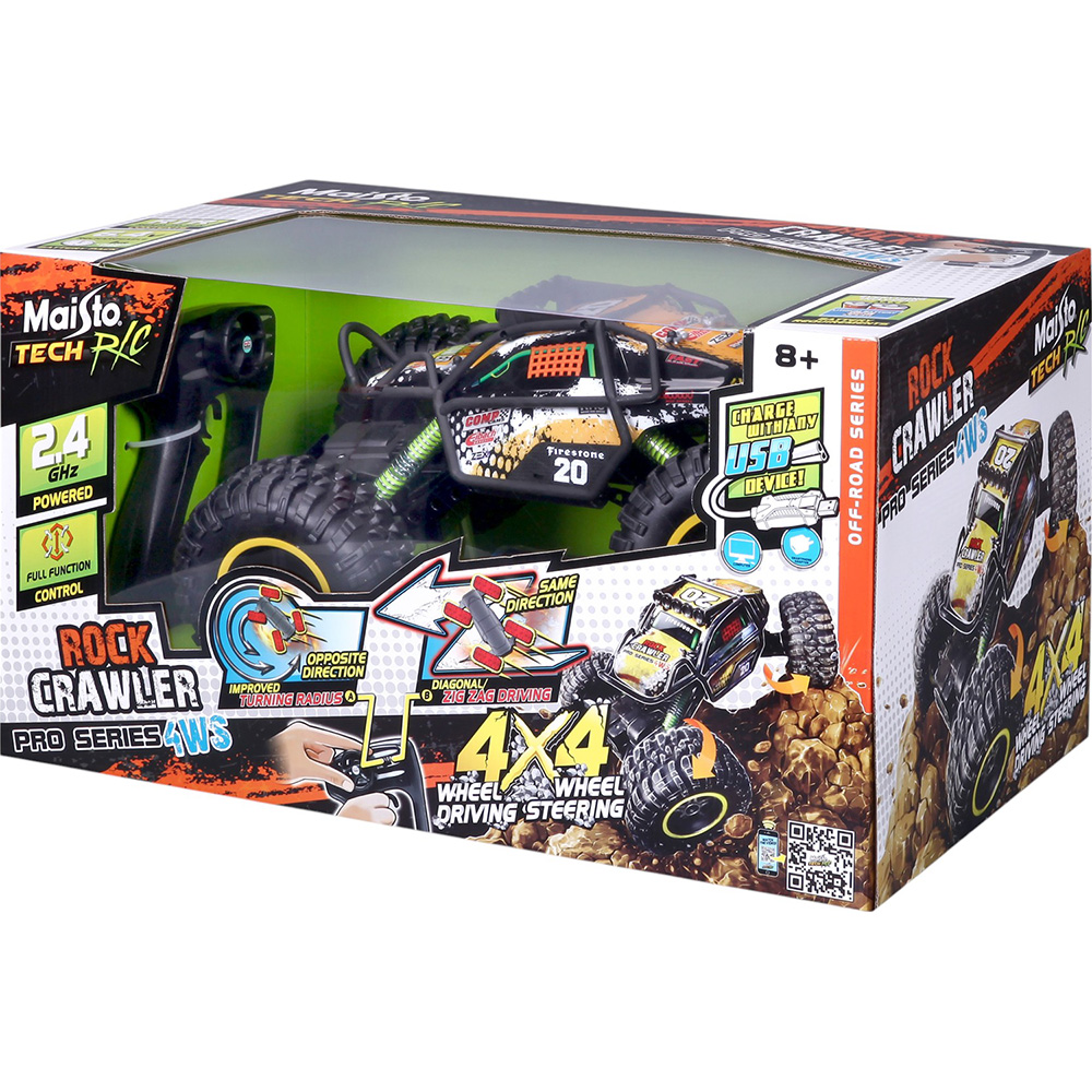 Фото 18 Машинка на р/у MAISTO TECH Rock Crawler Pro Black (39662)