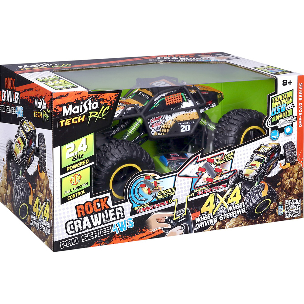 Фото 19 Машинка на р/у MAISTO TECH Rock Crawler Pro Black (39662)
