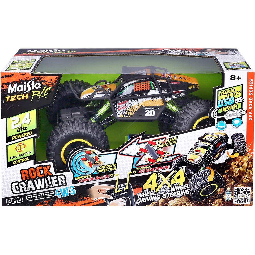 Фото 17 Машинка на р/у MAISTO TECH Rock Crawler Pro Black (39662)