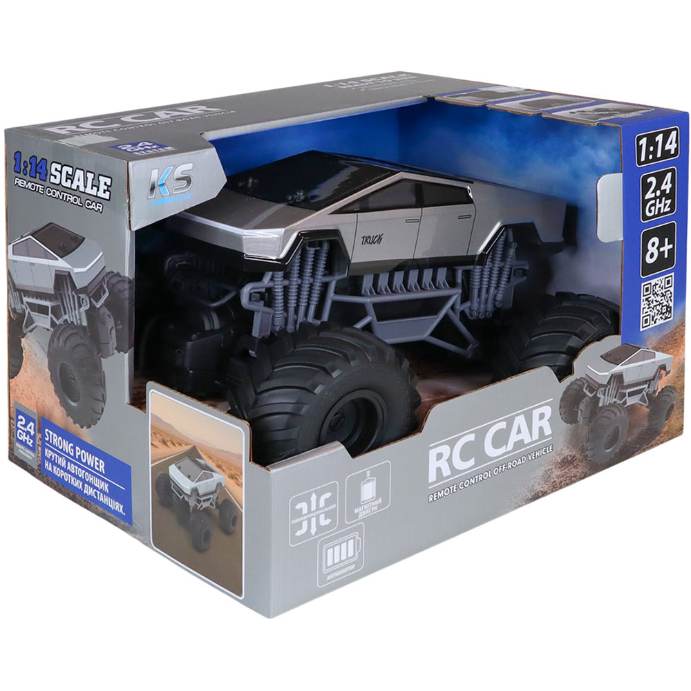 У Фокстрот Машинка на р/в KS DRIVE BIGFOOT OFF-ROAD CYBER RIDE Silver (SL-8362ARHG)