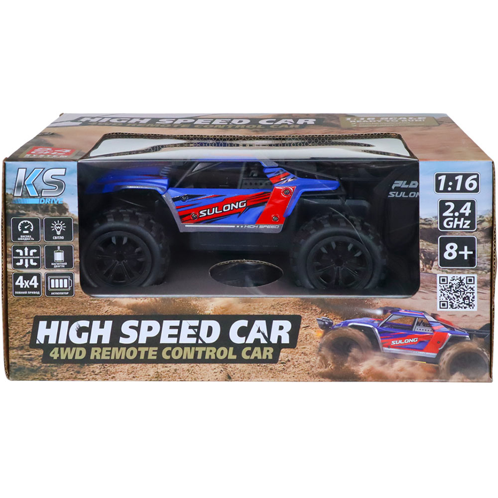 У Фокстрот Машинка на р/в KS DRIVE Off-road High Speed Blue (SL-8024A)