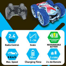 Машинка на р/у SILVERLIT Mini flip neo Red/Blue (20290-1)