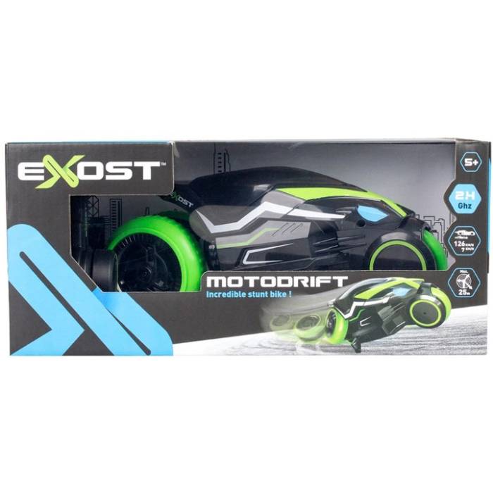 Машина на р/в SILVERLIT Exost Motodrift 2.4 ГГц Green (20249) Комплектація Машинка, пульт керування
