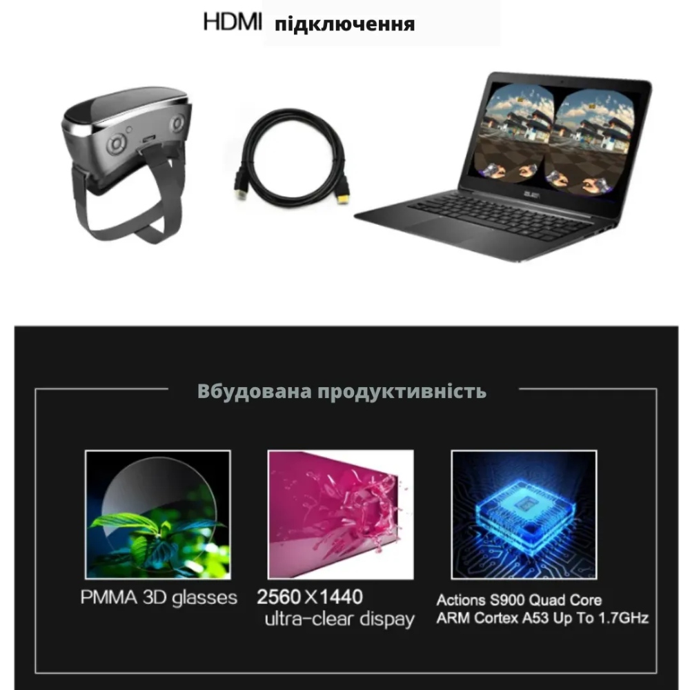 Заказать Очки виртуальной реальности INSPIRE S900 VR Black (S900-VRbk)