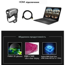 Очки виртуальной реальности INSPIRE S900 VR Black (S900-VRbk)