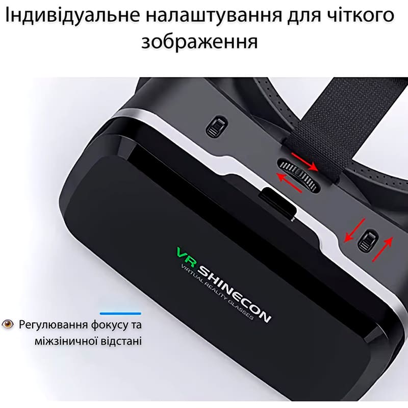 Окуляри віртуальної реальності SHINECON SC-G04-Box + Джойстик SC-B01 (SC-G04+SC-B01) Підключення бездротове