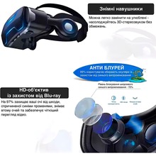 Окуляри віртуальної реальності SHINECON SC-G02ED + Джойстик SC-B01 (SC-G02ED+SC-B01)