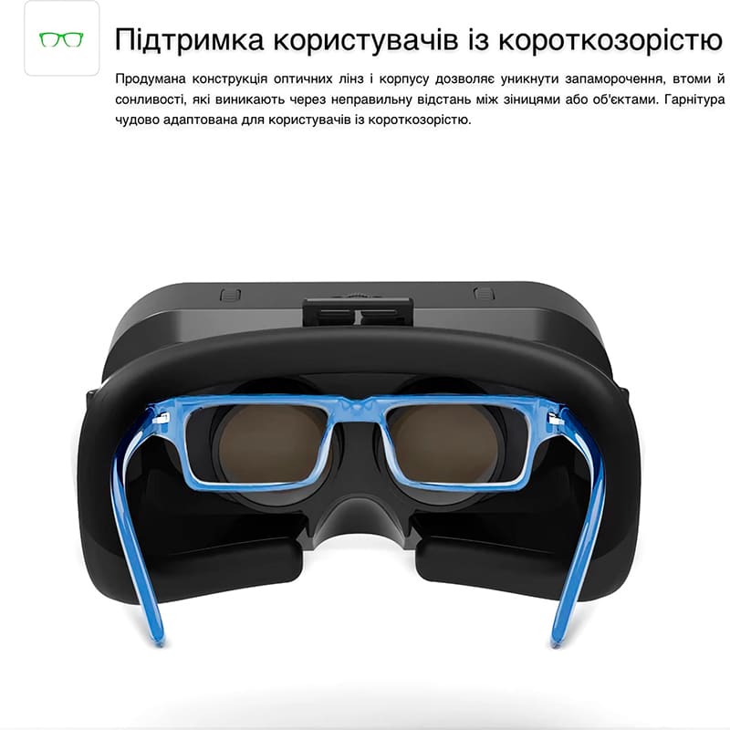 У Фокстрот Окуляри віртуальної реальності SHINECON SC-G10-Box + Джойстик SC-B01 (SC-G10+SC-B01)