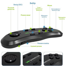 Окуляри-шолом віртуальної реальності SHINECON VR SC-G04DEA black + Джойстик Shinecon B01SC (SC-G04EA+SC-B01)