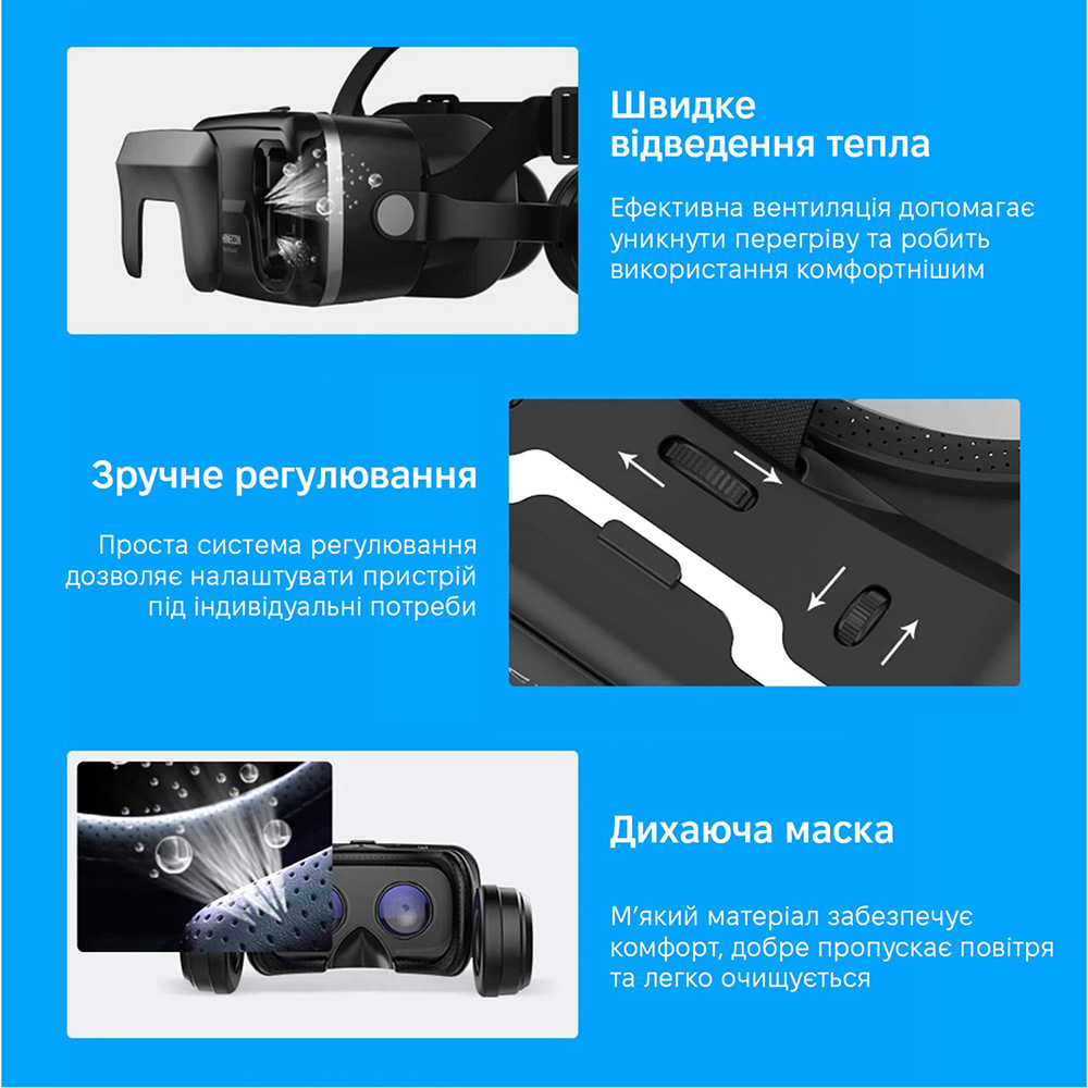Покупка Окуляри-шолом віртуальної реальності SHINECON VR SC-G04DEA black + Джойстик Shinecon B01SC (SC-G04EA+SC-B01)