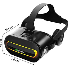 Окуляри віртуальної реальності VR PARK Inspire із джойстиком Terios T3 Black (VR-Park)