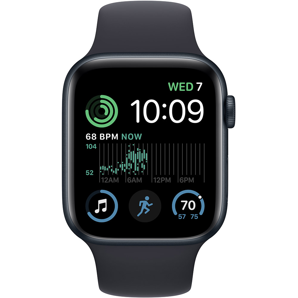Смарт-часы APPLE Watch SE 2022 44 Midnight Alum Midnight Sp/B (MNK03UL/A) Совместимость iOS (Apple)