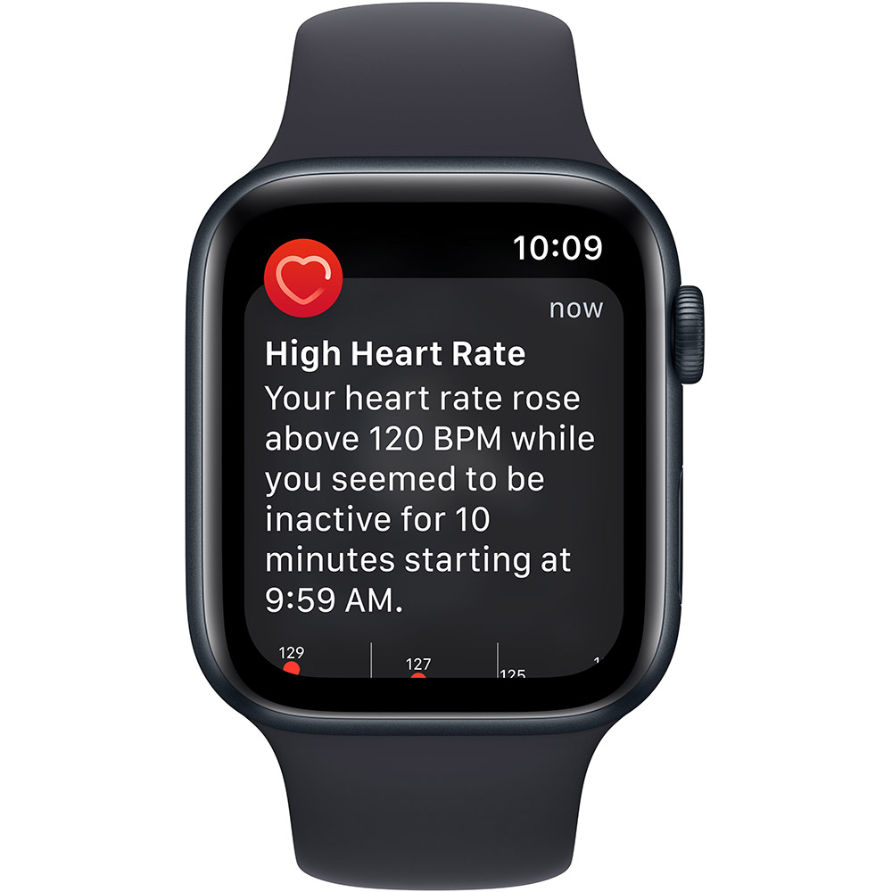Фото Смарт-часы APPLE Watch SE 2022 44 Midnight Alum Midnight Sp/B (MNK03UL/A)