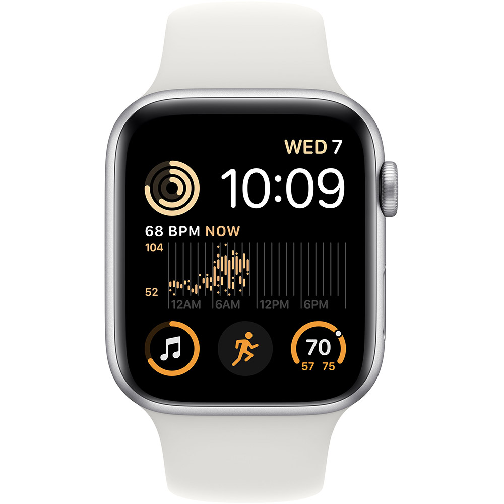 Смарт-часы APPLE Watch SE 2022 44 Silver Alum White Sp/B (MNK23UL/A) Совместимость iOS (Apple)