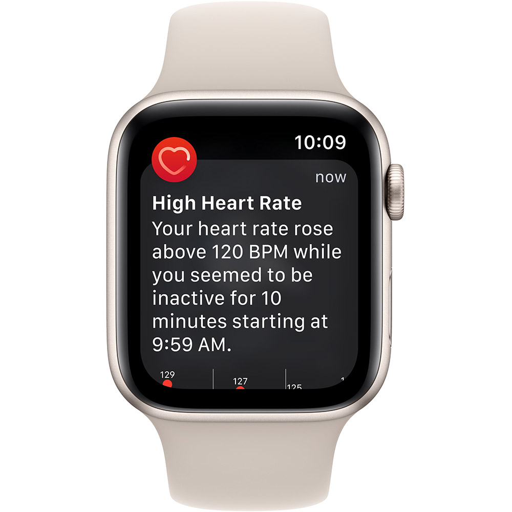 Фото Смарт-часы APPLE Watch SE 2022 44 Starlight Alum Starlight Sp/B (MNJX3UL/A)