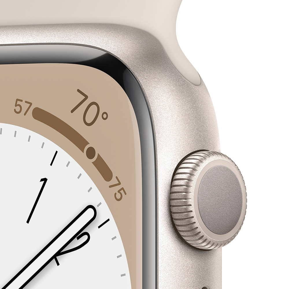 Смарт-часы APPLE Watch Series 8 GPS 45 Starlight Alum Starlight Sp/B (MNP23UL/A) Операционная система Watch OS