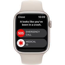 Смарт-часы APPLE Watch Series 8 GPS 45 Starlight Alum Starlight Sp/B (MNP23UL/A)