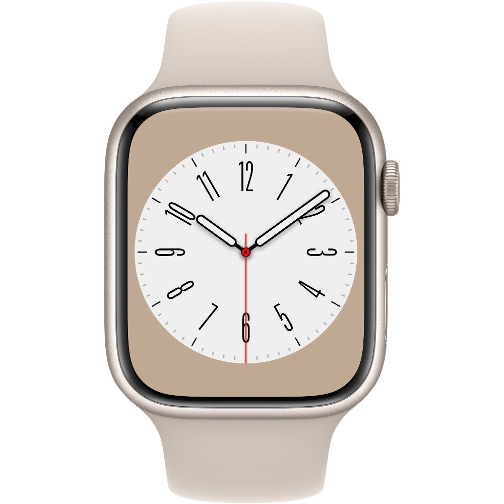 Смарт-часы APPLE Watch Series 8 GPS 45 Starlight Alum Starlight Sp/B (MNP23UL/A) Функциональность для взрослых