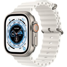 Смарт-часы APPLE Watch Ultra GPS + Cellular, 49mm Titanium Case/White Ocean Band (MNHF3UL/A)
