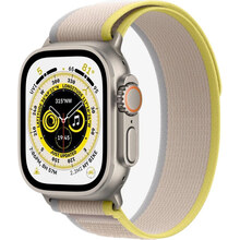 Смарт-часы APPLE Watch Ultra GPS + Cellular 49 mm Titanium Case/Yellow/Beige Trail Loop M/L (MQFU3UL/A)