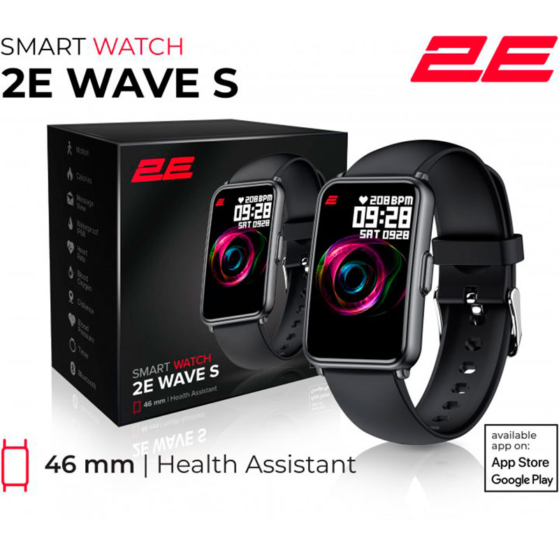 Смарт-годинник 2E Wave S 46 mm Black (2E-CWW11BK) Сумісність Android OS