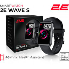 Смарт-годинник 2E Wave S 46 mm Black (2E-CWW11BK)