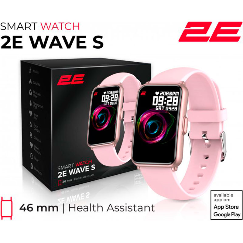 Смарт-часы 2E Wave S 46 mm Pink (2E-CWW11PK) Совместимость Android OS