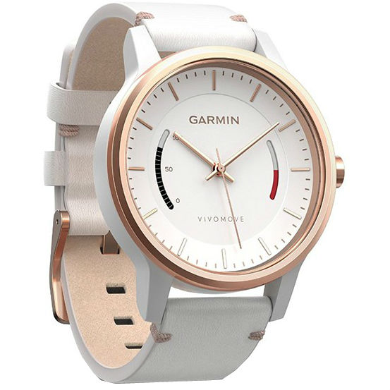 Смарт-годинник GARMIN vivomove Classic White with Leather Band (010-01597-11) Операційна система інша