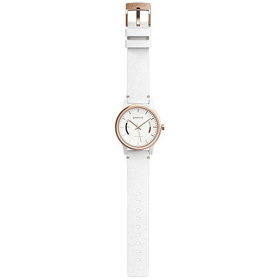 Зовнішній вигляд Смарт-годинник GARMIN vivomove Classic White with Leather Band (010-01597-11)