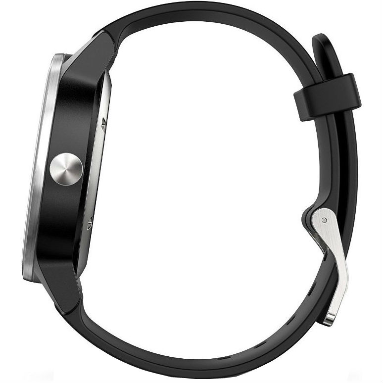 Смарт-годинник GARMIN vivomove Sport Black with Sport Band (010-01597-00) Форма корпусу кругла