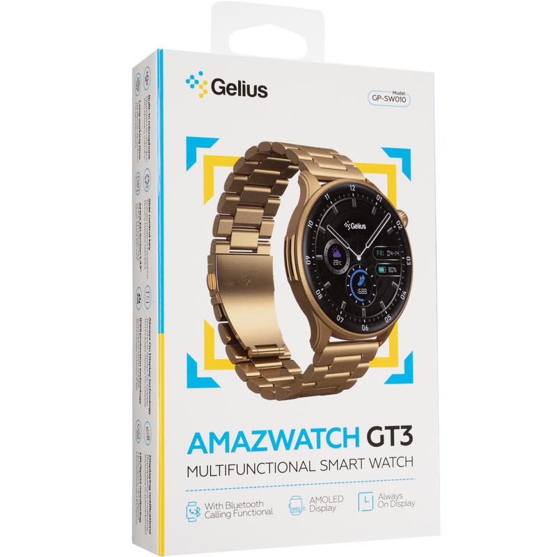 В Фокстрот Смарт-часы GELIUS Pro Amazwatch GT3 Bronze Gold (GP-SW010 Bronze Gold)