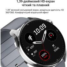 Смарт-годинник KEQIWEAR WS-17MAX 35 мм Silver (WS-17MAXS)