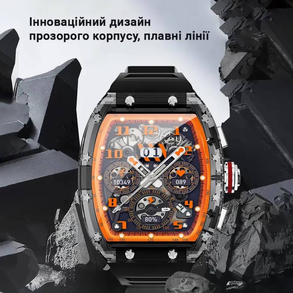 Зовнішній вигляд Смарт-годинник KEQIWEAR WS6 Orange (WS-6Og)