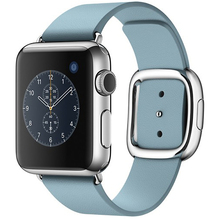 Смарт-часы Apple Watch 38mm Stainless Steel Case with Blue Jay Modern Buckle - Medium (MMFA2KR/A)