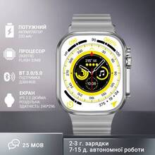 Смарт-годинник KEQIWEAR WS X9 Silver (WS-X9ULTRAs)