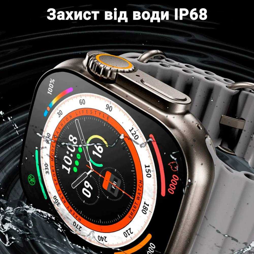 Покупка Смарт-годинник KEQIWEAR WS X9 Silver (WS-X9ULTRAs)