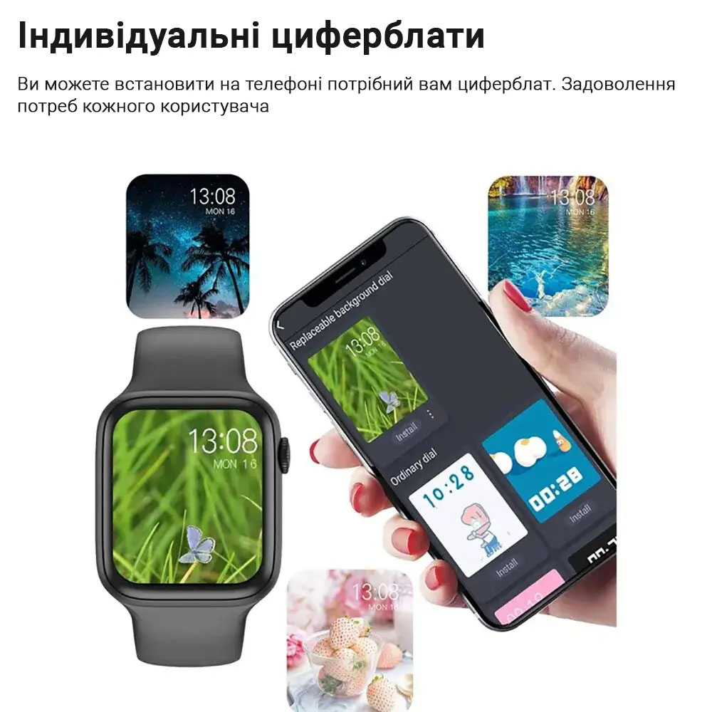 Смарт-годинник KEQIWEAR WS-88 beige Сумісність Android OS