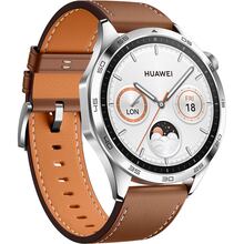 Смарт-часы HUAWEI WATCH GT 4 46mm Classic Brown Leather (55020BGW)