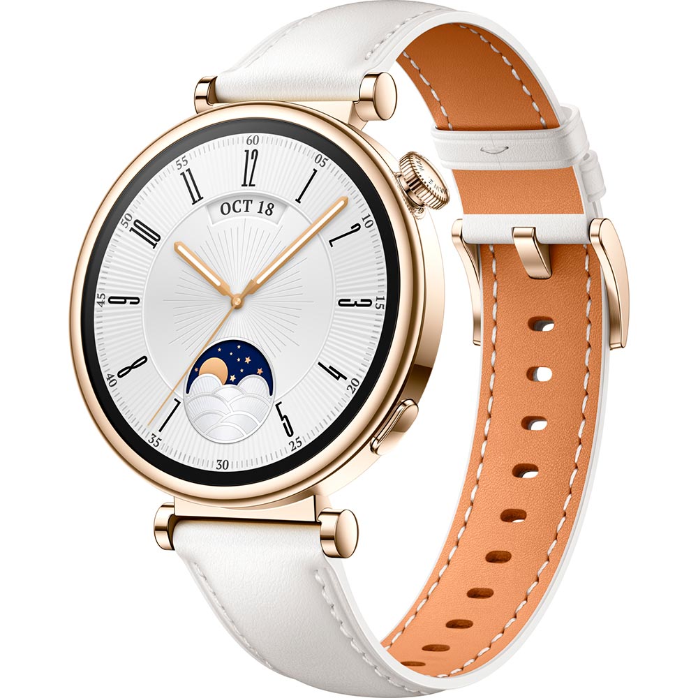 Смарт-годинник HUAWEI WATCH GT 4 41mm Classic White Leather (55020BJB)