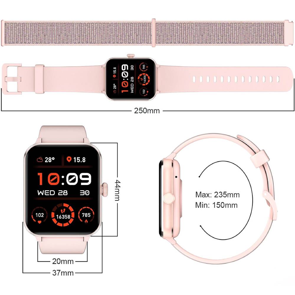 Смарт-годинник BLACKVIEW R50 Pink (6931548317524) Операційна система інша