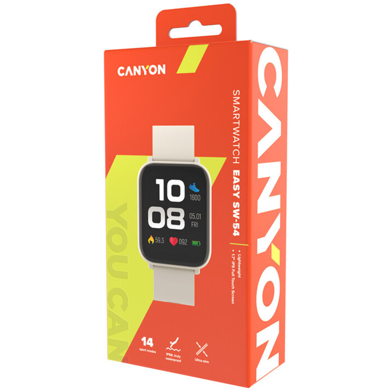 Смарт-годинник CANYON Easy SW-54 Beige (CNS-SW54WB) Сумісність Android OS