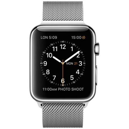 Смарт-часы APPLE Watch 38mm Stainless Steel Case with Milanese Loop