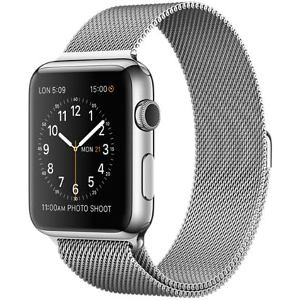 Смарт-часы APPLE Watch 38mm Stainless Steel Case with Milanese Loop Функциональность для взрослых