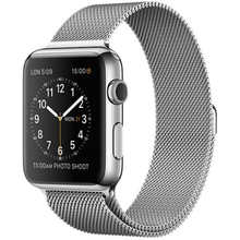 Смарт-часы APPLE Watch 38mm Stainless Steel Case with Milanese Loop