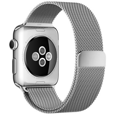 Смарт-часы APPLE Watch 38mm Stainless Steel Case with Milanese Loop Операционная система Watch OS