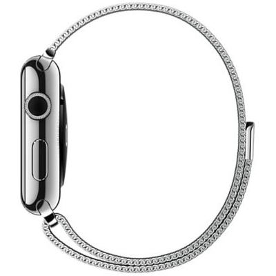 Смарт-часы APPLE Watch 38mm Stainless Steel Case with Milanese Loop Совместимость iOS (Apple)