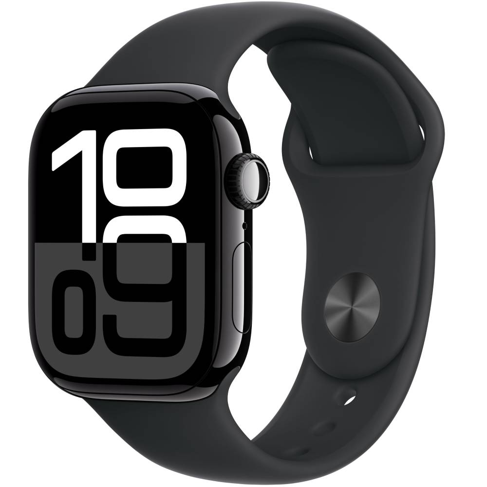 Смарт-годинник APPLE Watch Series 10 GPS 42мм Jet Black Alum Black Sp/b - M/L (MWWF3QH/A)