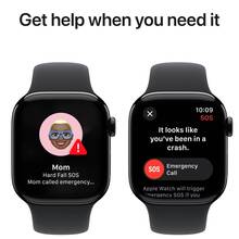 Смарт-годинник APPLE Watch Series 10 GPS 42мм Jet Black Alum Black Sp/b - M/L (MWWF3QH/A)