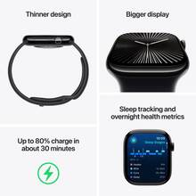 Смарт-годинник APPLE Watch Series 10 GPS 42мм Jet Black Alum Black Sp/b - M/L (MWWF3QH/A)