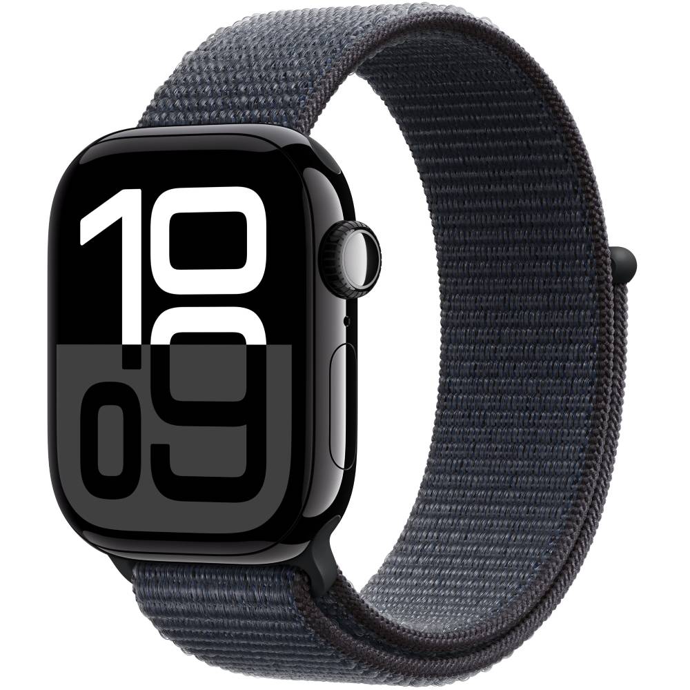 Смарт-годинник APPLE Watch Series 10 GPS 42мм Jet Black Alum Ink Sp/Loop (MWWG3QH/A)